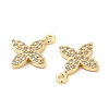 Brass Micro Pave Cubic Zirconia Charms X-KK-F855-13G-2