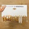 Alloy Hoop Earring Sets WG6DB3C-21-1