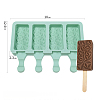 Food Grade DIY Rectangle Ice-cream Silicone Molds DIY-D062-06A-6