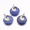 Natural Lapis Lazuli Pendants KK-F751-F07-1