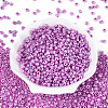 DIY Craft Beads 6/0 Ceylon Round Glass Seed Beads X-SEED-A011-4mm-150-1