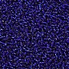 Midnight Blue 11/0 Grade A Round Transparent Glass Seed Beads X-SEED-Q007-F44-2