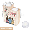 Wooden Candle Holder AJEW-WH0257-011-2