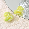 UV Plating Opaque Acrylic Beads OACR-WH0031-23A-1