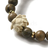 Wood Bead Bracelets BJEW-B080-33-2