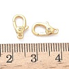 Flat Round Brass Micro Pave Clear Cubic Zirconia Lobster Claw Clasps KK-Z136-22G-01-3