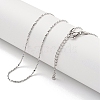 Non-Tarnish 304 Stainless Steel Serpentine Chain Necklaces NJEW-R266-07P-2