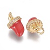 Cubic Zirconia Charms KK-K238-15G-B-2