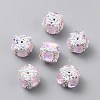 Handmade Polymer Clay Rhinestone Beads CLAY-WH20005-002A-01-1