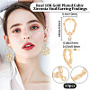 10Pcs Brass Stud Earring Findings KK-BBC0003-71-2