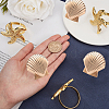 Gorgecraft 6 Pcs 2 Styles Alloy Napkin Rings AJEW-GF0002-73G-3