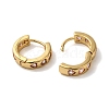 Rack Plating Brass Micro Pave Cubic Zirconia Hoop Earrings EJEW-L224-57G-06-2