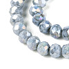 Anti-Tarnish Electroplate Rondelle Glass Beads Strands X-EGLA-T021-4mm-17-10-4