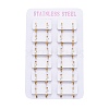 304 Stainless Steel Huggie Hoop Earrings EJEW-L252-042G-3