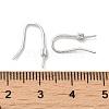 Rhodium Plated 925 Sterling Silver Earring Hooks STER-P056-14P-3