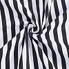 Cotton Fabric with Strip Pattern DIY-PH0037-96F-6