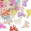 28Pcs 7 Colors Transparent Resin Pendants RESI-TA0002-20-3