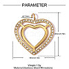 304 Stainless Steel with Crystal Rhinestone Pendants RB-OY001-13G-01-2