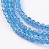 Glass Beads Strands EGLA-E057-02B-09-3