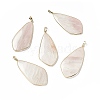 Natural Quartz Crystal Big Pendants G-P491-06G-02-1