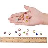 Polymer Clay Rhinestone European Beads CPDL-NB0001-07-3
