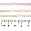 Transparent Painted Glass Beads Strands LS-DGLA-A034-T1mm-A09-3