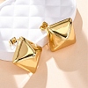 Rhombus 304 Stainless Steel Stud Earrings for Women EJEW-A125-74G-1