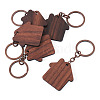 Walnut Wood Pendant Keychains KEYC-TAC0034-06D-2