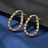 Brass Micro Pave Cubic Zirconia Hoop Earrings for Women EJEW-U033-01G-1