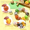 20Pcs 10 Style Sports Theme Food Grade Eco-Friendly Silicone Beads SIL-CJ0001-13-3