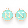 Golden Plated Alloy Enamel Charms LS-ENAM-S118-05N-1