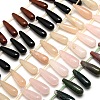 Teardrop Natural Gemstone Beads Strands G-P063-131-1