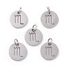 Non-Tarnish 304 Stainless Steel Charms STAS-Q201-T445-8S-2