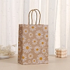 Daisy Flower Printed Paper Gift Tote Bags with Handles PW-WG2A41C-01-1