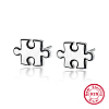 Anti-Tarnish Rhodium Plated 925 Sterling Silver Stud Earrings OW4479-1-1