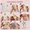 10Pcs Bear Folding Paper Gift Boxes CON-WH0001-77B-3