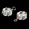 Glass Charms KK-M266-08G-3