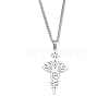 Non-Tarnish 201 Stainless Steel Pendant Necklaces for Man NJEW-Q336-02A-P-2