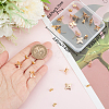 Beebeecraft 20Pcs Brass Stud Earring Findings KK-BBC0010-85-3