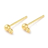 Rack Plating Brass Stud Earring Settings KK-F090-16G-01-1