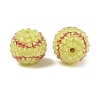 Sport Theme Opaque Acrylic Resin Beads MACR-U010-01E-1