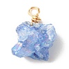 Natural Crystal Agate Pendants PALLOY-JF01366-03-2