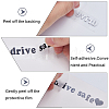 Laser PVC Drive Safe Self Adhesive Car Stickers STIC-WH0013-09C-6