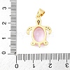 Brass Micro Pave Cubic Zirconia Pendants KK-S510-25G-3