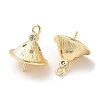 Brass Micro Pave Cubic Zirconia Pendant Bails X-KK-F862-35G-2
