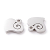 304 Stainless Steel Charms STAS-Y002-02P-2