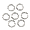 Tarnish Resistant 304 Stainless Steel Open Jump Rings STAS-Q186-02-7x1mm-1
