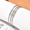 Tarnish Resistant Fashion 304 Stainless Steel Cuff Bangles Torque Bangles X-BJEW-H473-01P-5