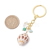 Natural Shell Pendant Keychains KEYC-JKC01094-03-3