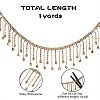 1 Yard Brass Rhinestone Cup Chains FIND-SZ0002-20-7